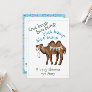 Invitation à une baby shower pour un et deux bosse