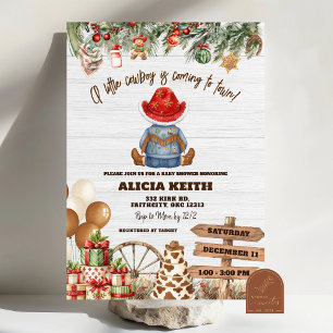 Invitation à une Baby Shower pour un Petit Cowboy 