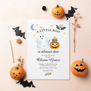 Invitation à une Baby Shower pour un Petit Fantôme