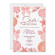 Invitation à une baby shower pour une fille