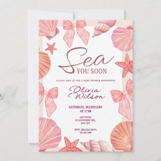 Invitation à une baby shower pour une fille