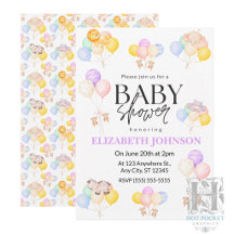 Invitation à une Baby Shower Safari