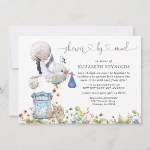 Invitation à une Baby Shower Virtuelle par la Post