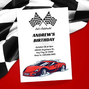 Invitation à une course automobile
