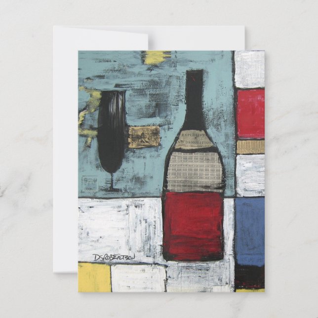 Invitation à une dégustation de vin (Devant)