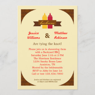 Invitation à une douche nuptiale pour les couples 