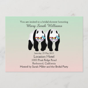 Invitation à une douche nuptiale pour les mariés g