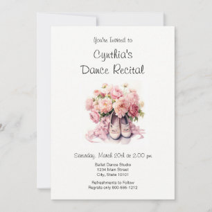 Invitation à une élégante représentation de ballet