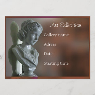 Invitation à une exposition d'art