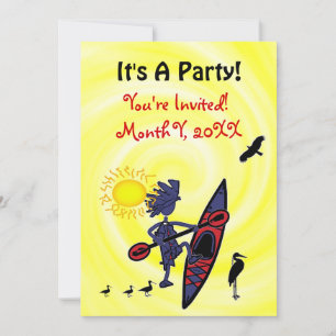 Invitation à une fête amusante pour les oiseaux en