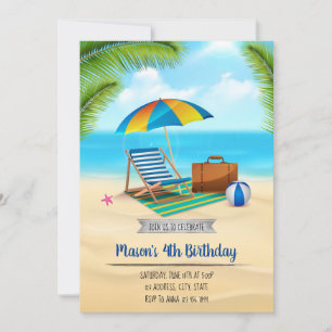 Invitation à une fête au bord de la mer