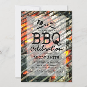 Invitation à une fête BBQ dans le jardin