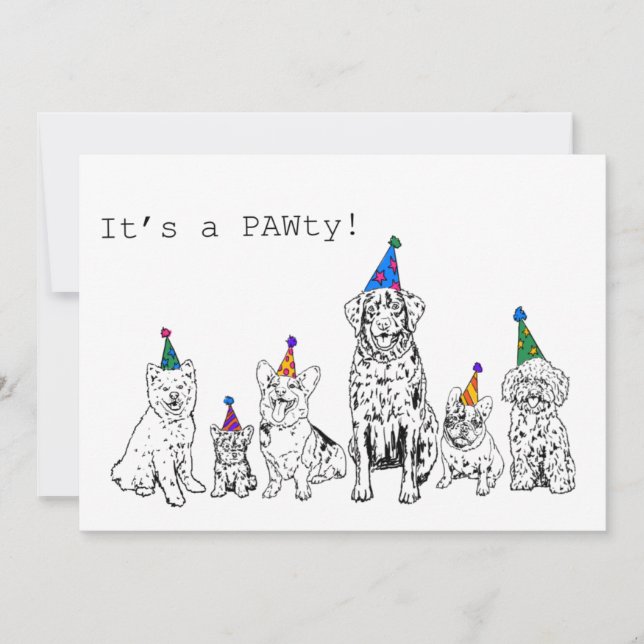 Invitation à une fête canine (Devant)