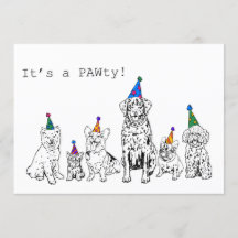 Invitation à une fête canine
