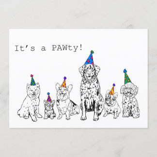 Invitation à une fête canine
