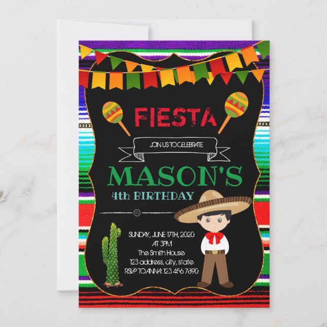 Invitation à une fête charro (Devant)