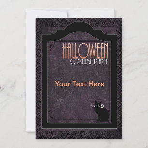 invitation à une fête costumée pour Halloween