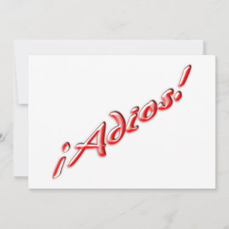 Invitation à une fête d'adieu, Espagnol