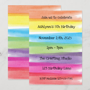 Invitation à une fête d'anniversaire