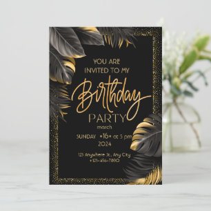 Invitation à une fête d'anniversaire