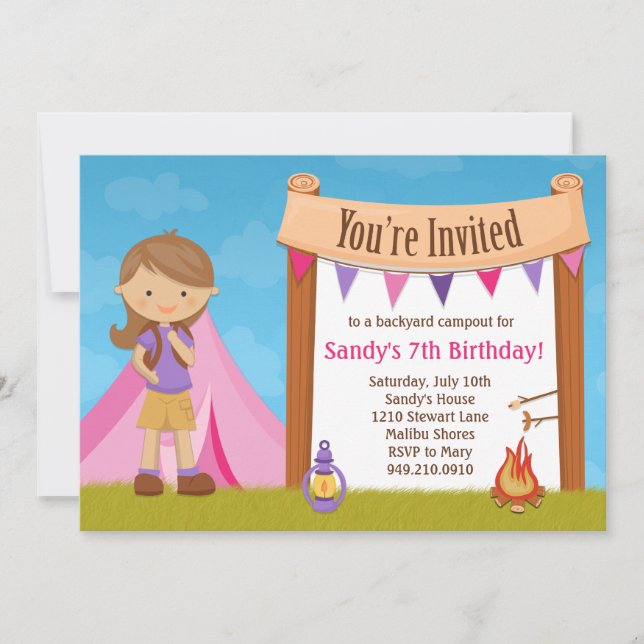 Invitation à une fête d'anniversaire (Devant)