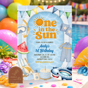 Invitation à une fête d'anniversaire au bord de la