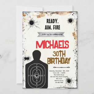 Invitation à une fête d'anniversaire au champ de t