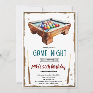 Invitation à une fête d'anniversaire autour d'une 