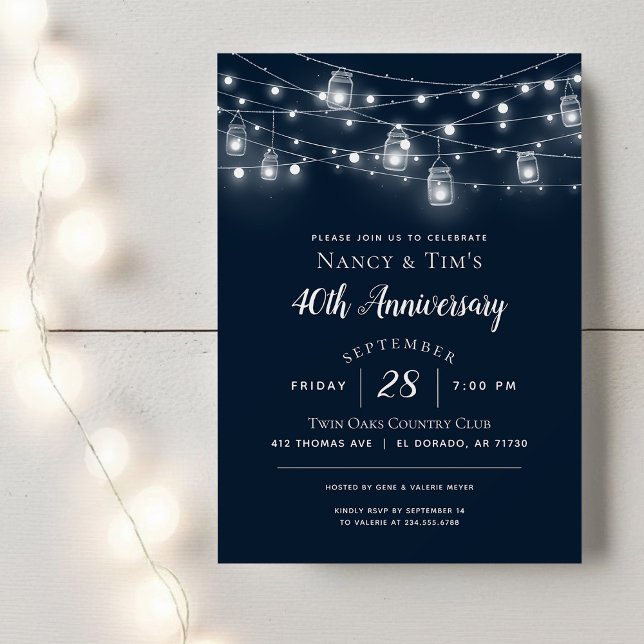 Invitation à une fête d'anniversaire avec des guir (Créateur téléchargé)