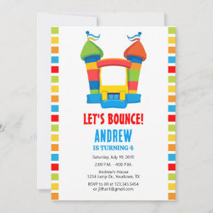 Invitation à une fête d'anniversaire avec une mais