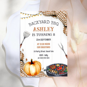 Invitation à une fête d'anniversaire BBQ dans la c