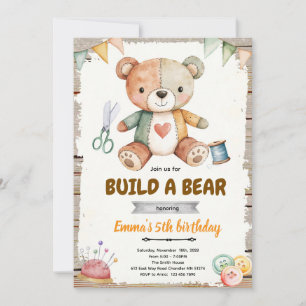 Invitation à une fête d'anniversaire Build-A-Stuff