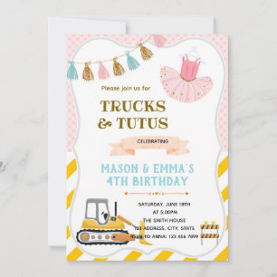 Invitation à une fête d'anniversaire conjointe de 