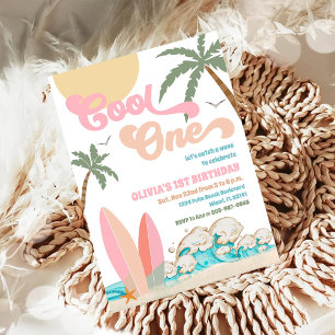 Invitation à une fête d'anniversaire de 1 an sur l