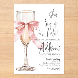 Invitation à une fête d'anniversaire de 50 ans au