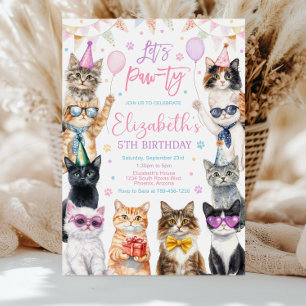 Invitation à une fête d'anniversaire de chat, Thèm