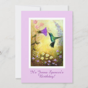 Invitation à une fête d'anniversaire de colibri (L