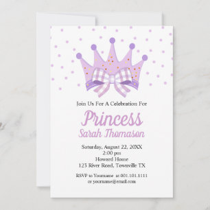 Invitation à une fête d'anniversaire de couronne d