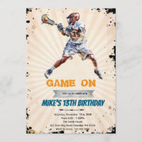 Invitation à une fête d'anniversaire de crosse pou