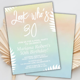 Invitation à une fête d'anniversaire de fête d'été