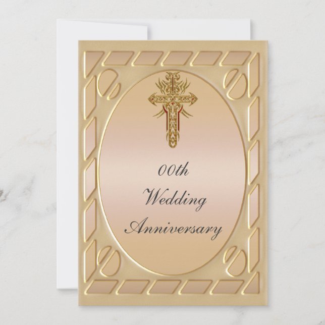 Invitation à une fête d'anniversaire de la Croix c (Devant)