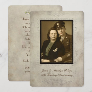 Invitation à une fête d'anniversaire de mariage vi