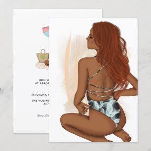 Invitation à une fête d'anniversaire de vacances d