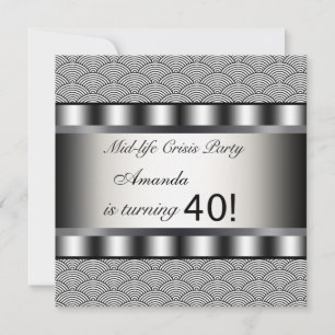 Invitation à une fête d'anniversaire des 40 ans en