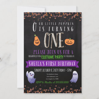 Invitation à une fête d'anniversaire en costume