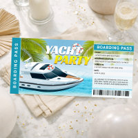Invitation à une fête d'anniversaire en croisière