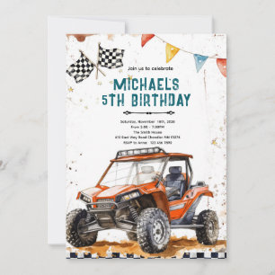 Invitation à une fête d'anniversaire en VTT