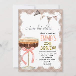 Invitation à une fête d'anniversaire Espresso Mart