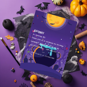 Invitation à une fête d'anniversaire Halloween