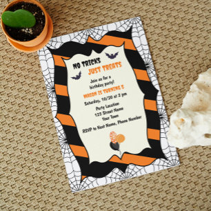 Invitation à une fête d'anniversaire Halloween mig